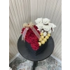 Kalp Kutuda Ayıcık Ve Çikolatalı Kadife Güller