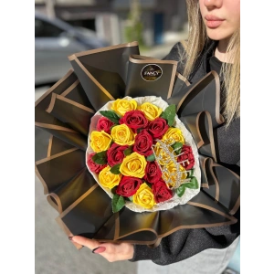 20li Simli Kadife Güller & Kristal Taç