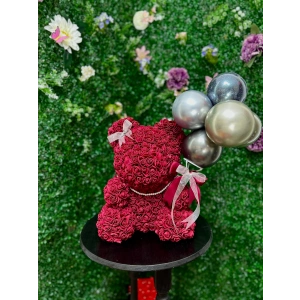30cm Balonlu Rose Bear