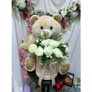 50cm Peluş Ayıcık & Şakayık