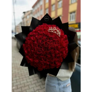 101 Premium Prıncess Gül Buketi
