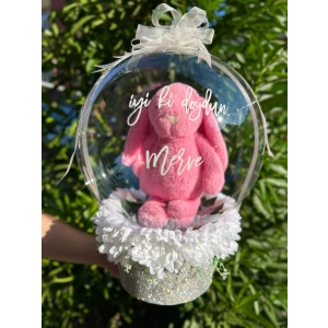 Tavşanlı Kristal Kaplama Balon Kutusu