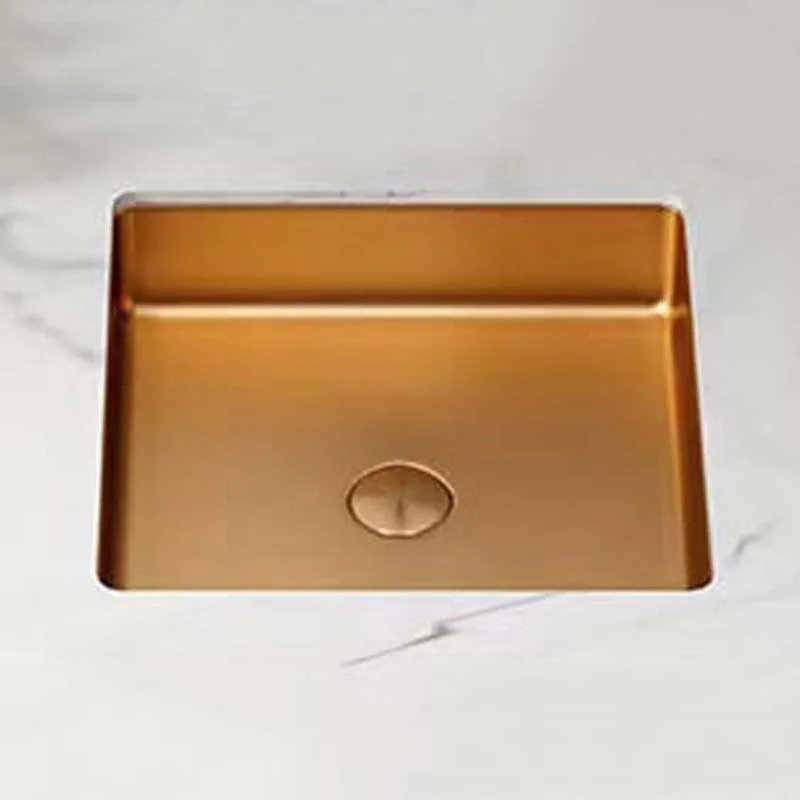 Schnelle Sch RG203 Rose Gold Tezgah Altı Dikdörtgen Çelik Lavabo
