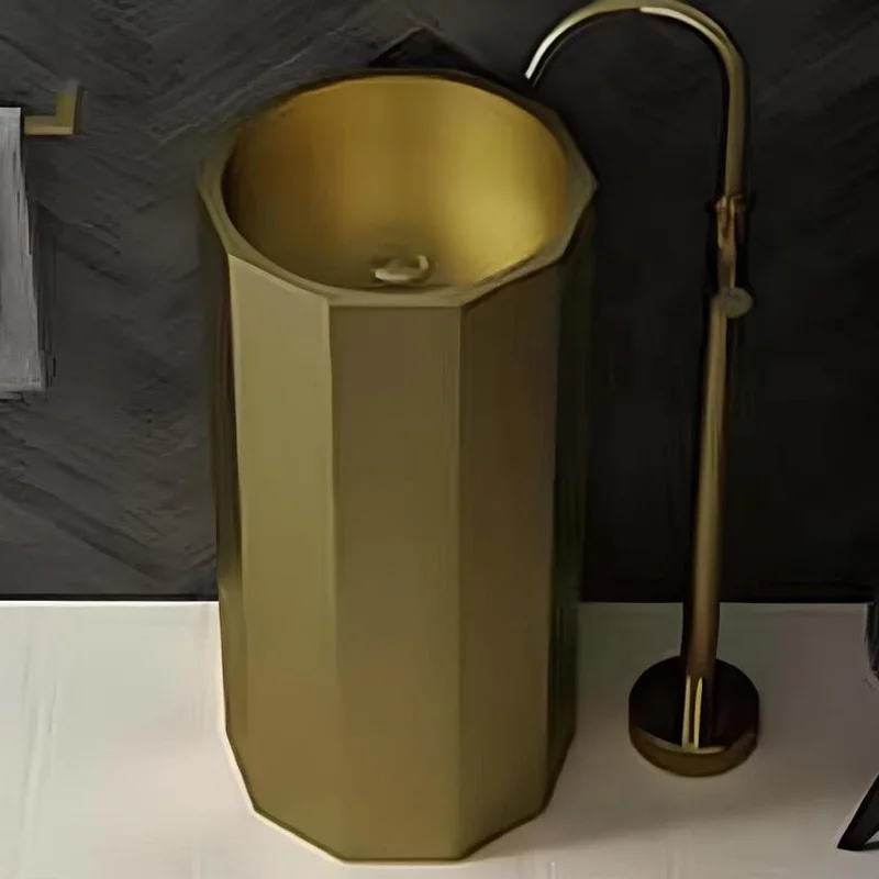 Schnelle Sch B8821 Rustik Monoblok Hegzagon Çelik Lavabo