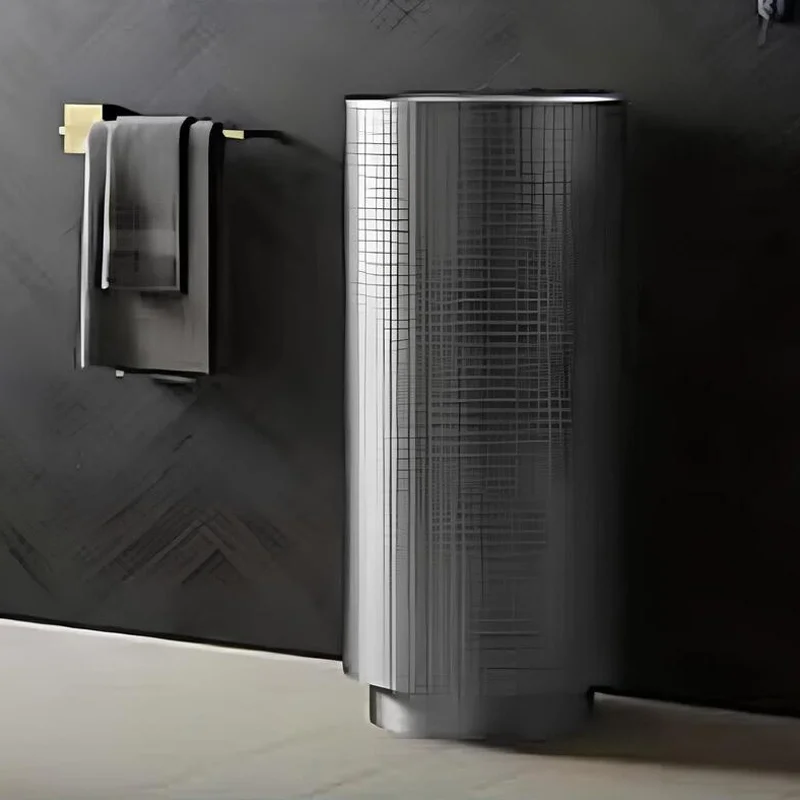 Schnelle Sch BL8822 Grey Monoblok Oval Çelik Lavabo