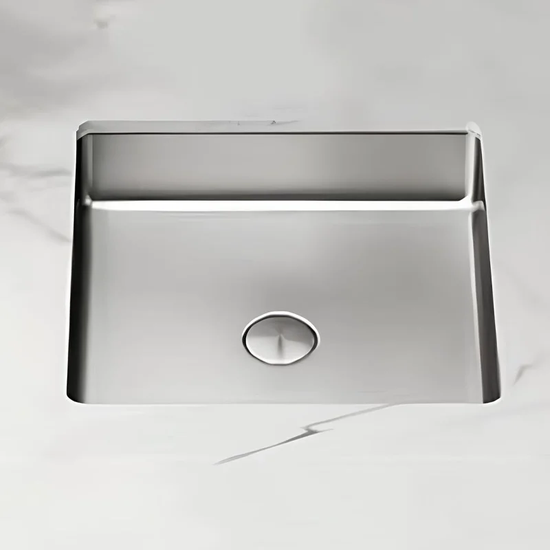 Schnelle Sch S203 Chrome Tezgah Altı Dikdörtgen Çelik Lavabo