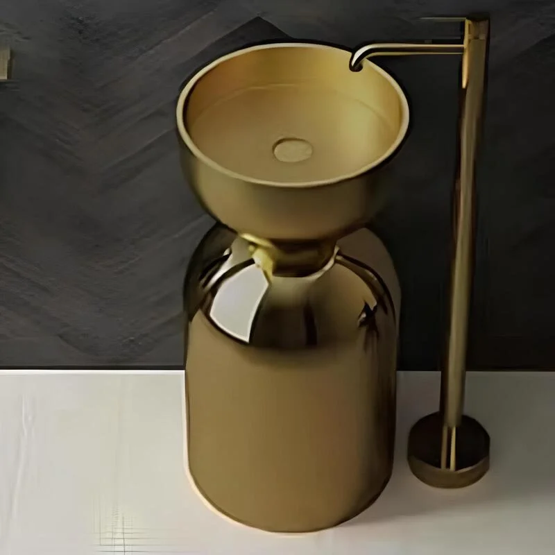 Schnelle Sch B8825 Rustik Monoblok Oval Çelik Lavabo