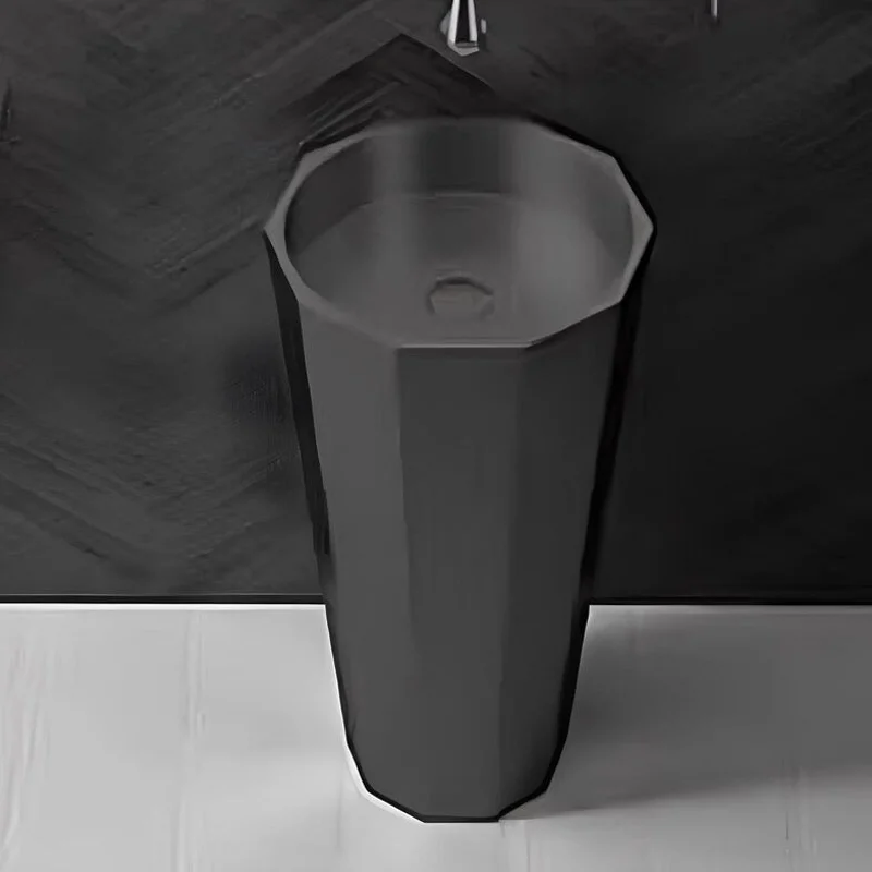 Schnelle Sch BK8802 Black Monoblok Hegzagon Çelik Lavabo