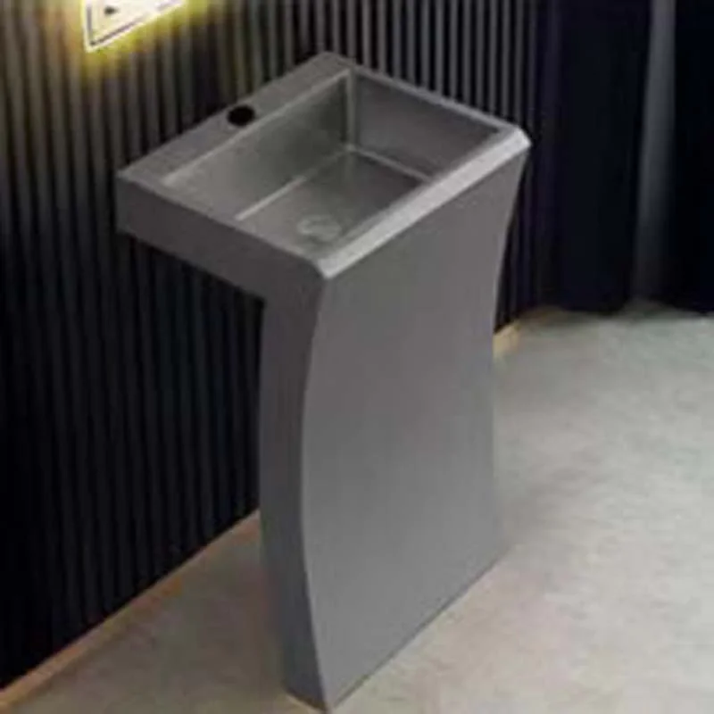 Schnelle Sch BK8805 Black Monoblok Dikdörtgen Çelik Lavabo
