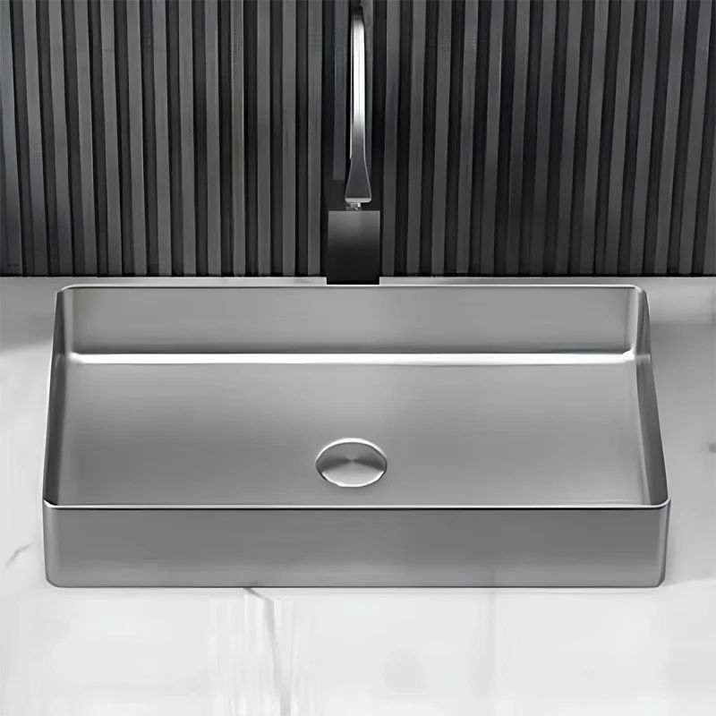 Schnelle Sch BL5502 Grey Tezgah Üstü Dikdörtgen Çelik Lavabo