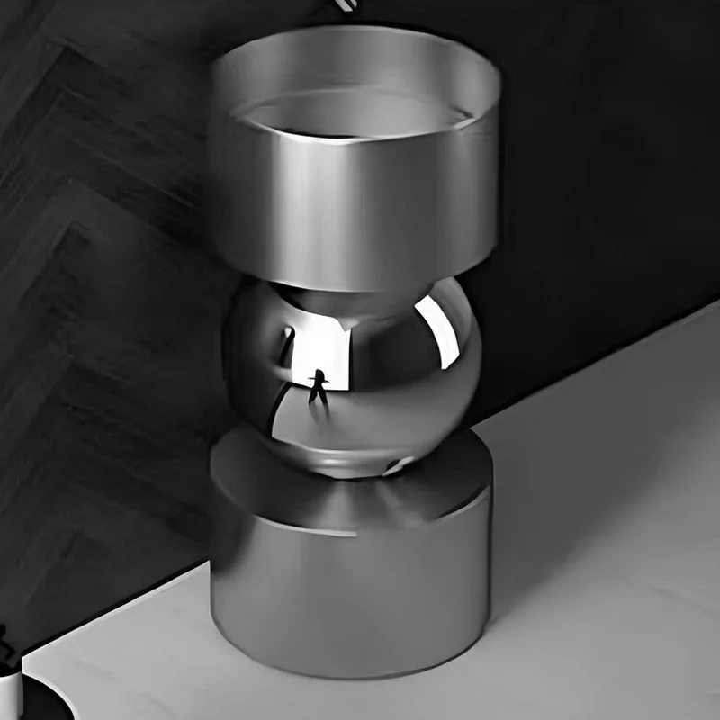 Schnelle Sch BL8828 Grey Oval Monoblok Çelik Lavabo