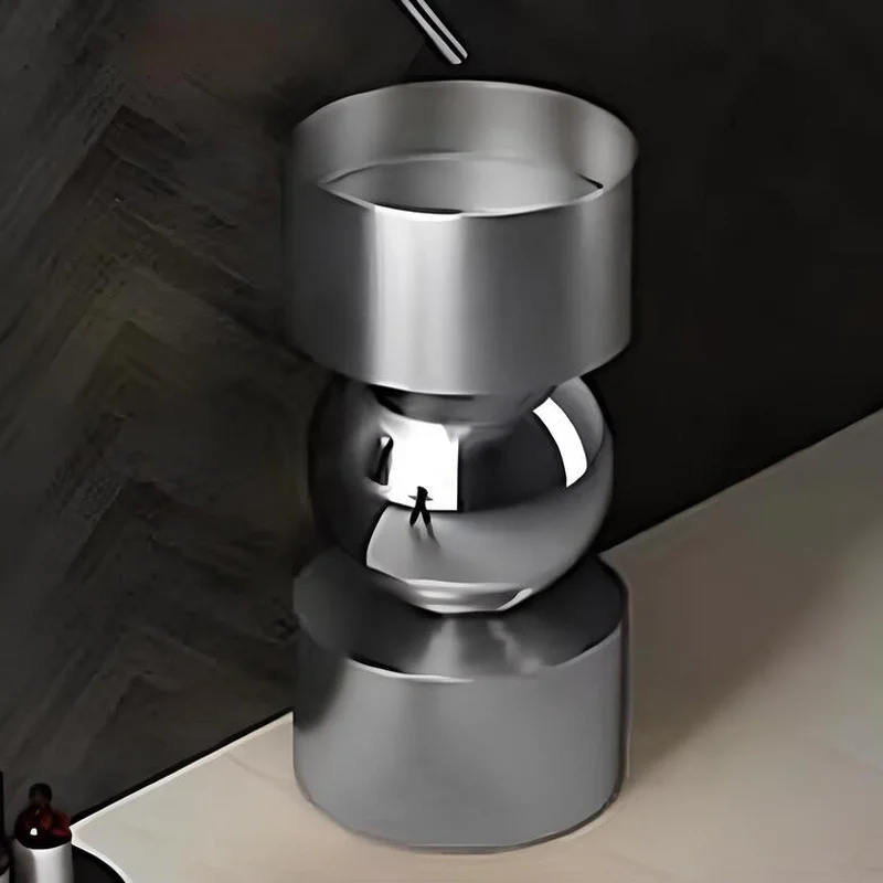 Schnelle Sch S8828 Chrome Oval Monoblok Çelik Lavabo