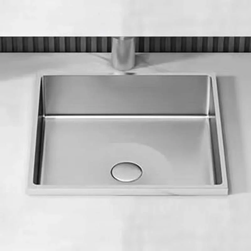 Schnelle Sch S205 Chrome Tezgah Altı Dikdörtgen Çelik Lavabo