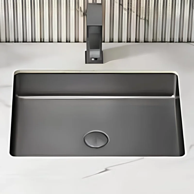 Schnelle Sch BL202 Grey Tezgah Altı Dikdörtgen Çelik Lavabo