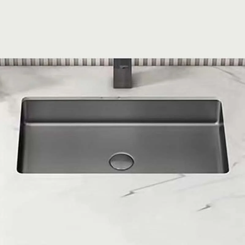Schnelle Sch BL208 Grey Tezgah Altı Dikdörtgen Çelik Lavabo