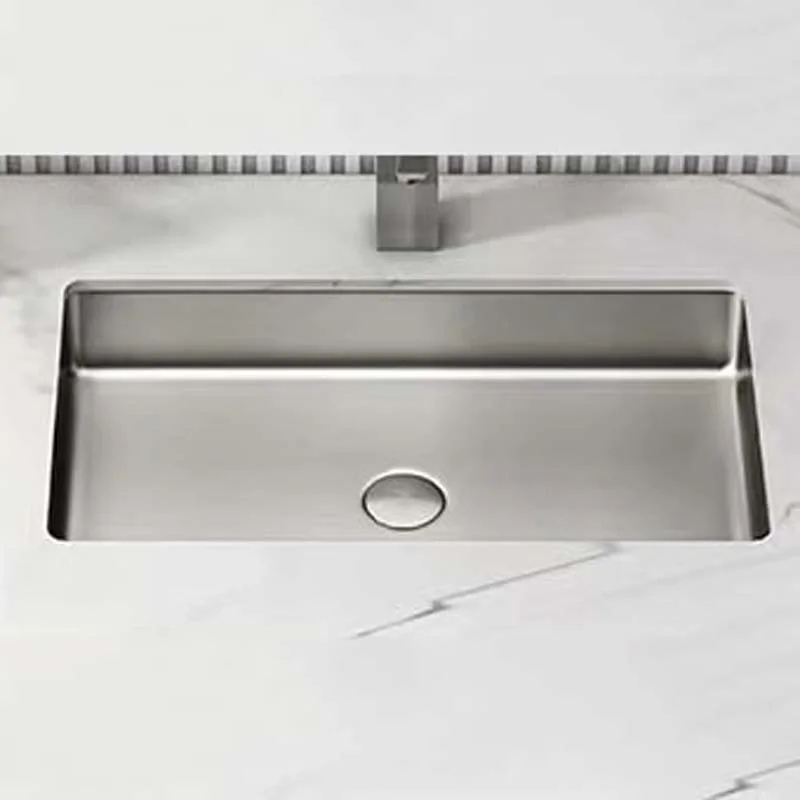 Schnelle Sch S208 Chrome Tezgah Altı Dikdörtgen Çelik Lavabo