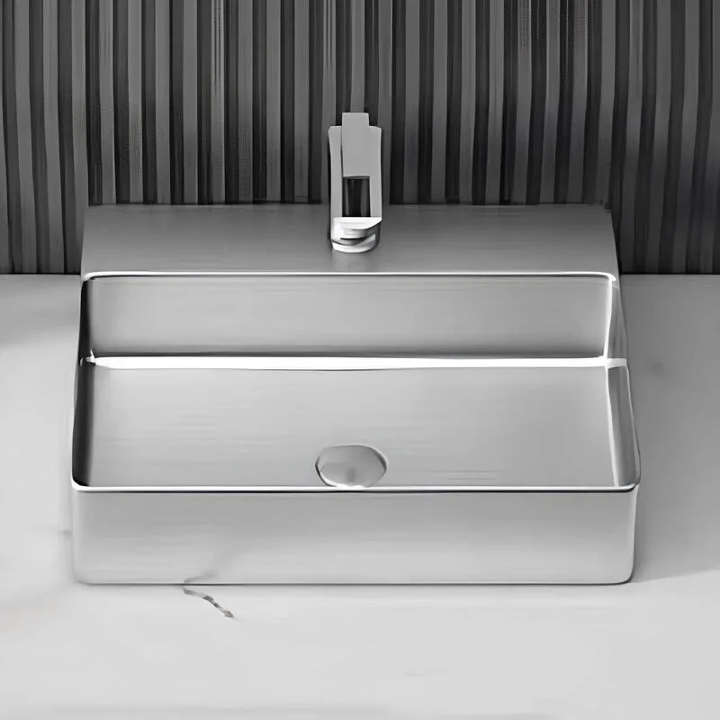 Schnelle Sch S5505 Tezgah Üstü Dikdörtgen Çelik Lavabo