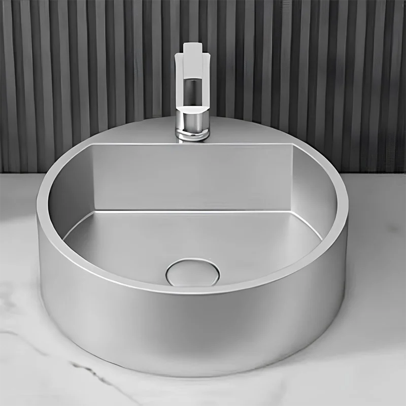 Schnelle Sch S5506 Chrome Tezgah Üstü Oval Çelik Lavabo