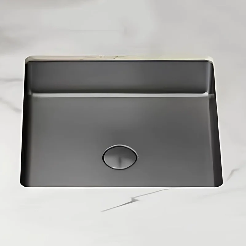 Schnelle Sch BL203 Grey Tezgah Altı Dikdörtgen Çelik Lavabo
