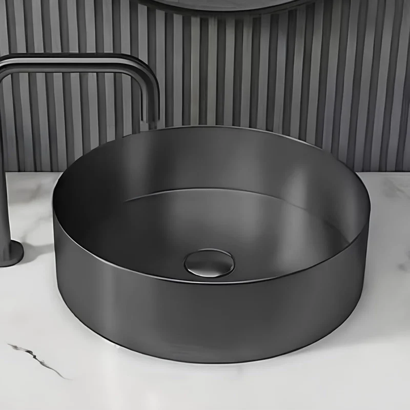 Schnelle Sch BK5512 Black Tezgah Üstü Oval Çelik Lavabo