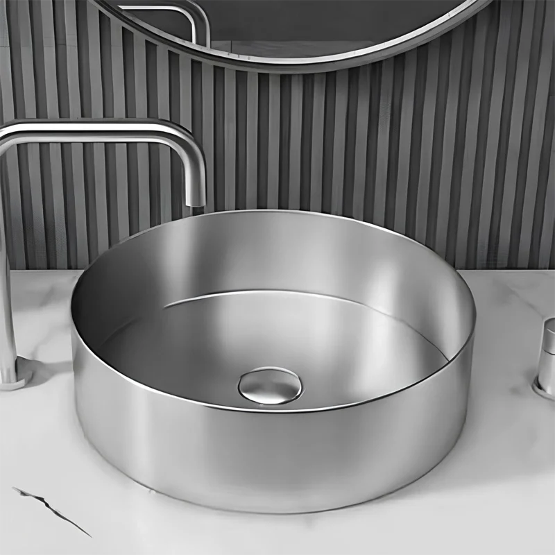 Schnelle Sch S5512 Chrome Tezgah Üstü Oval Çelik Lavabo