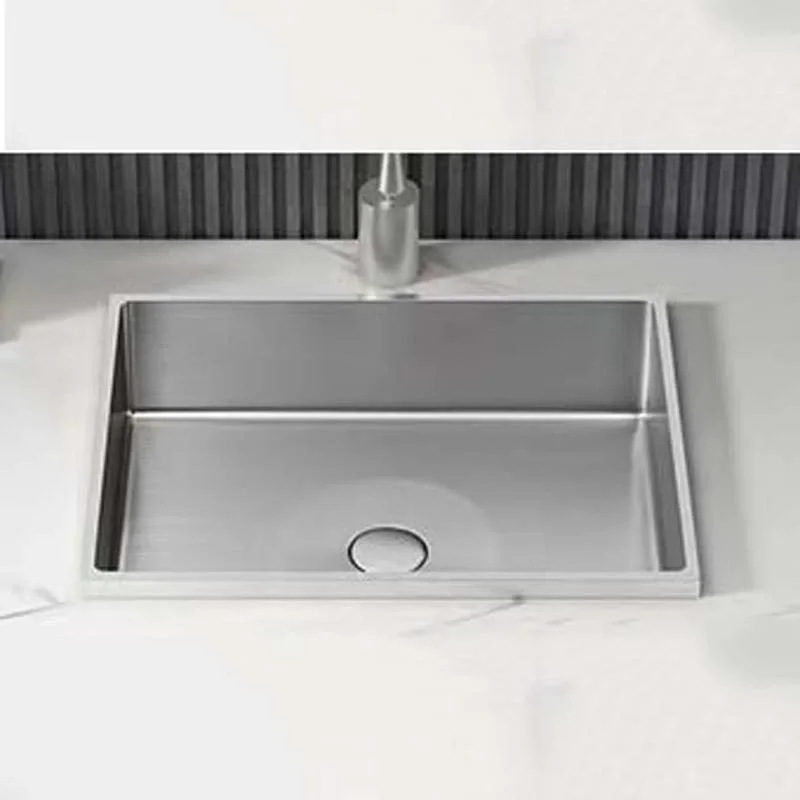 Schnelle Sch S210 Chrome Tezgah Altı Dikdörtgen Çelik Lavabo