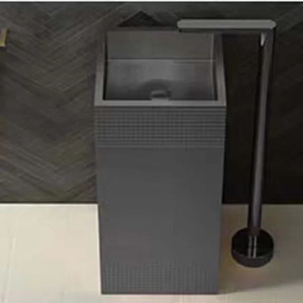 Schnelle Sch BK8810 Siyah Monoblok Kare Çelik Lavabo