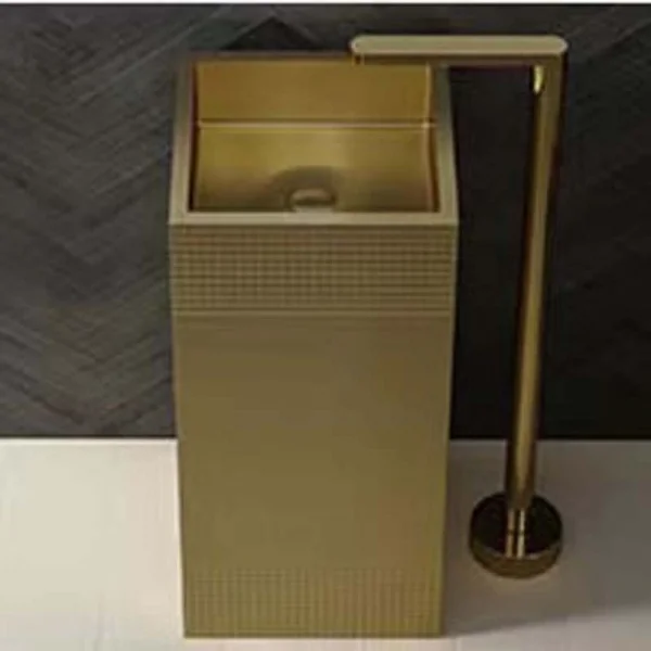 Schnelle Sch B8810 Rustik Monoblok Kare Çelik Lavabo