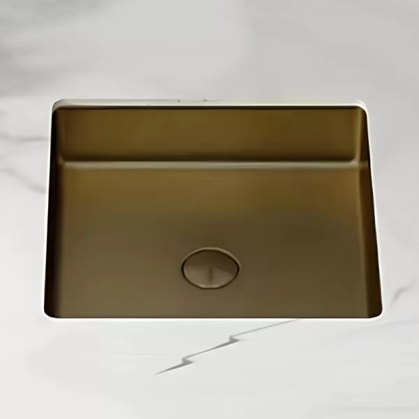 Schnelle Sch B204 Rustik Tezgah Altı Kare Çelik Lavabo