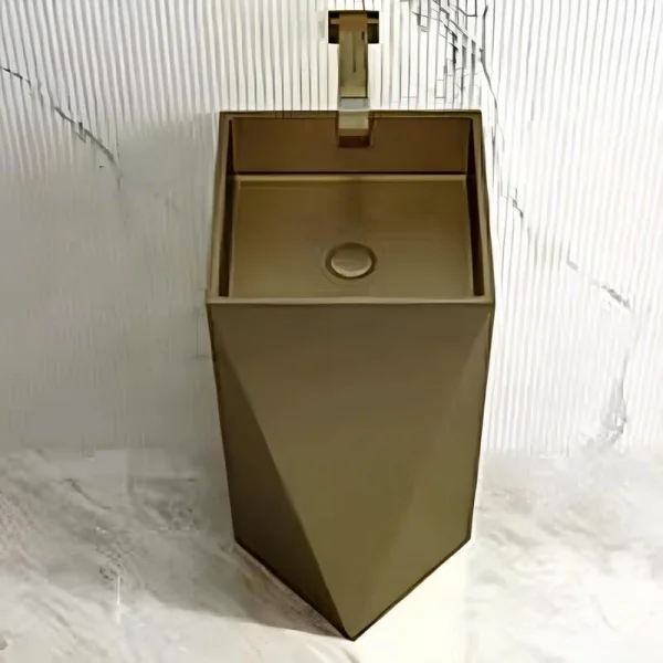 Schnelle Sch S8820 Chrome Rustik Kare Monoblok Çelik Lavabo