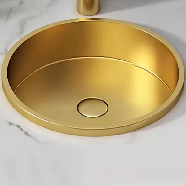 Schnelle Sch G207 Gold Tezgah Altı Oval Çelik Lavabo