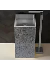 Schnelle Sch S8826 Chrome Monoblok Kare Çelik Lavabo