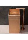 Schnelle Sch RG8810 Rose Gold Monoblok Kare Çelik Lavabo