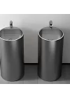 Schnelle Sch BL8801 Grey Monoblok Oval Çelik Lavabo