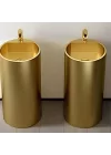 Schnelle Sch G8801Gold Monoblok Oval Çelik Lavabo