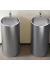 Schnelle Sch S8801 Chrome Monoblok Oval Çelik Lavabo