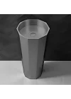 Schnelle Sch BL8802 Grey Monoblok Hegzagon Çelik Lavabo