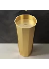 Schnelle Sch G8802 Gold Monoblok Hegzagon Çelik Lavabo
