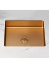 Schnelle Sch RG204 Rose Gold Tezgah Altı Kare Çelik Lavabo