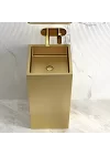 Schnelle Sch G8804 Gold Monoblok Kare Çelik Lavabo
