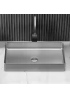 Schnelle Sch BL5502 Grey Tezgah Üstü Dikdörtgen Çelik Lavabo