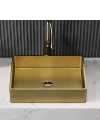 Schnelle Sch B5514 Rustik Tezgah Üstü Dikdörtgen Çelik Lavabo