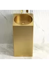 Schnelle Sch G8816 Gold Kare Monoblok Çelik Lavabo