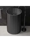 Schnelle Sch BK8818 Black Hegzagon Monoblok Çelik Lavabo