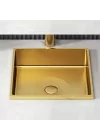 Schnelle Sch G205 Gold Tezgah Altı Dikdörtgen Çelik Lavabo