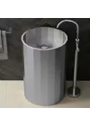 Schnelle Sch S8818 Chrome Hegzagon Monoblok Çelik Lavabo