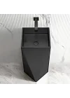 Schnelle Sch BK8820 Black Kare Monoblok Çelik Lavabo