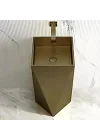 Schnelle Sch B8820 Rustik Rustik Kare Monoblok Çelik Lavabo