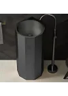 Schnelle Sch BK8821 Black Hegzagon Monoblok Çelik Lavabo
