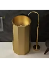 Schnelle Sch G8821 Gold Hegzagon Monoblok Çelik Lavabo